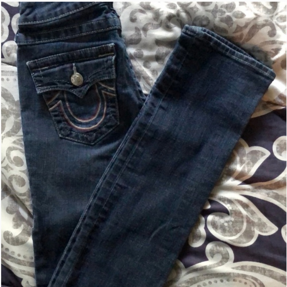 True Religion Straight Leg Jeans 25